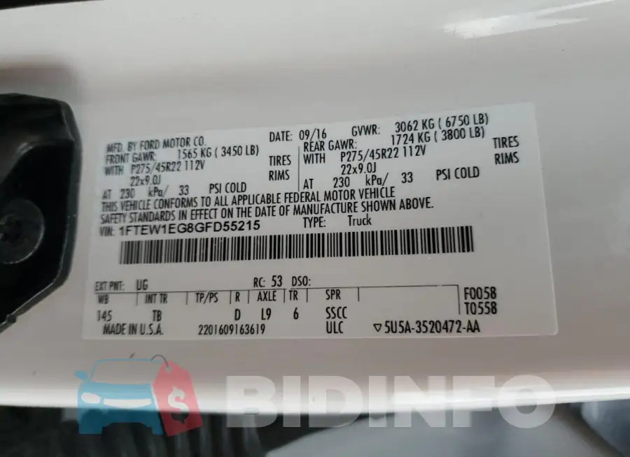 1FTEW1EG8GFD55215 Photo# 12