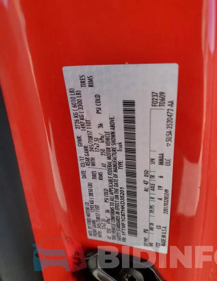 1FTMF1C87HKD35201 Photo# 12