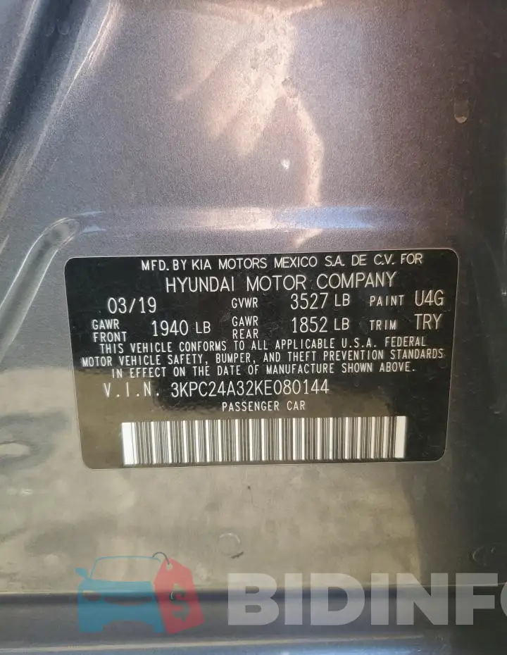 3KPC24A32KE080144 Photo# 12