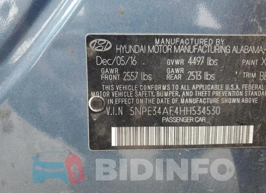 5NPE34AF4HH534530 Photo# 12
