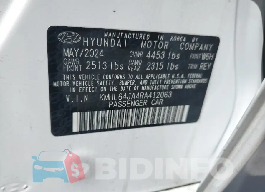KMHL64JA4RA412063 Photo# 12