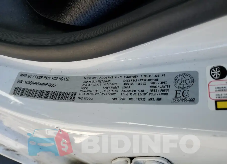 1C6SRFVT4MN518567 Photo# 12