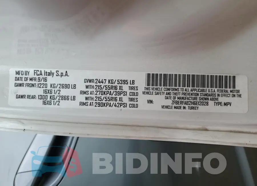 ZFBERFAB2H6E12028 Photo# 13