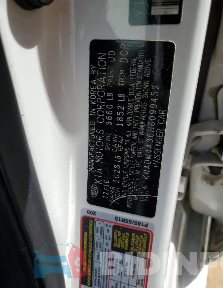 KNADM4A36H6099452 Photo# 12