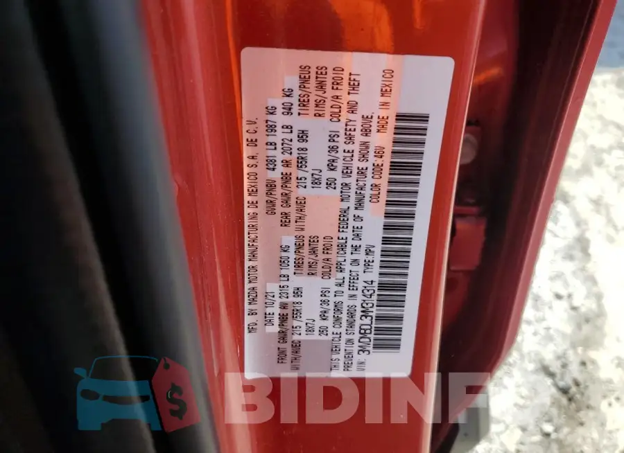 3MVDMBDL3MM314314 Photo# 13