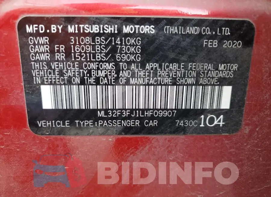 ML32F3FJ1LHF09907 Photo# 12