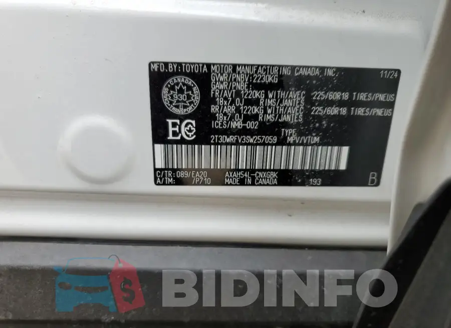 2T3DWRFV3SW257059 Photo# 14