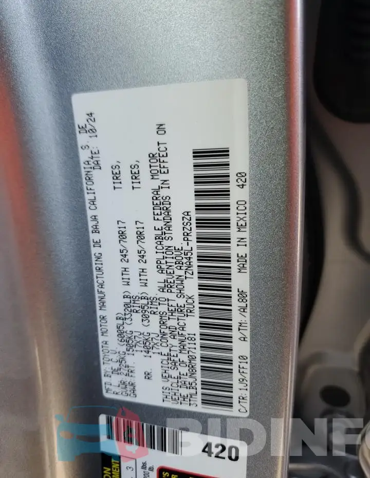 3TMLB5JN8RM071181 Photo# 12