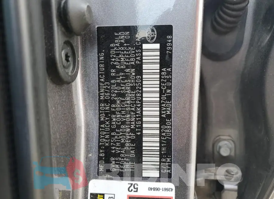 4T1G11AK4PU822509 Photo# 12