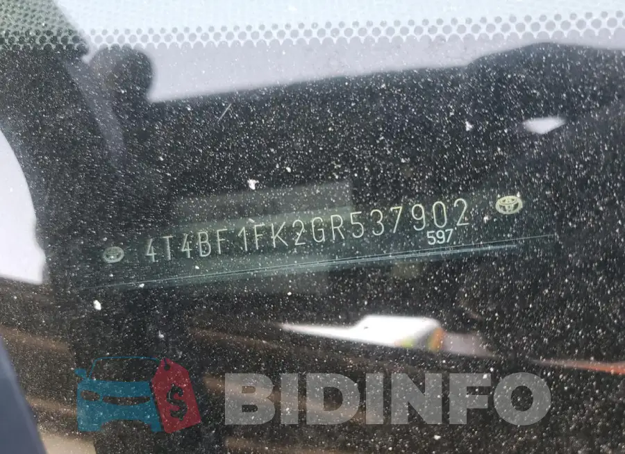 4T4BF1FK2GR537902 Photo# 12