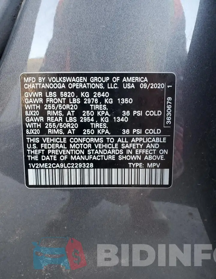 1V2ME2CA9LC229328 Photo# 13