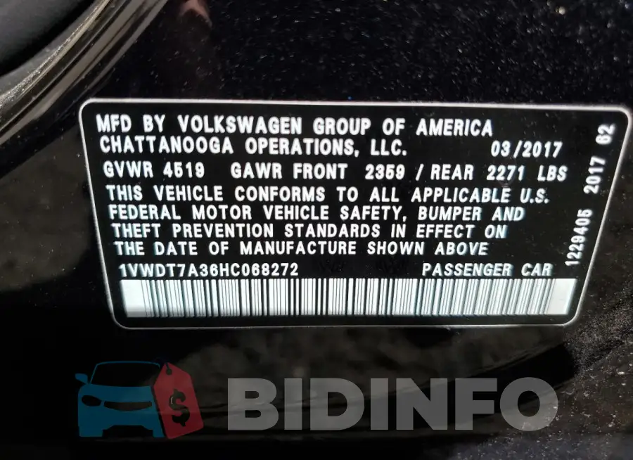 1VWDT7A36HC068272 Photo# 12