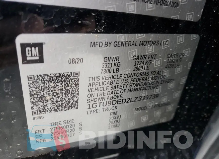 1GTU9DED2LZ339739 Photo# 12