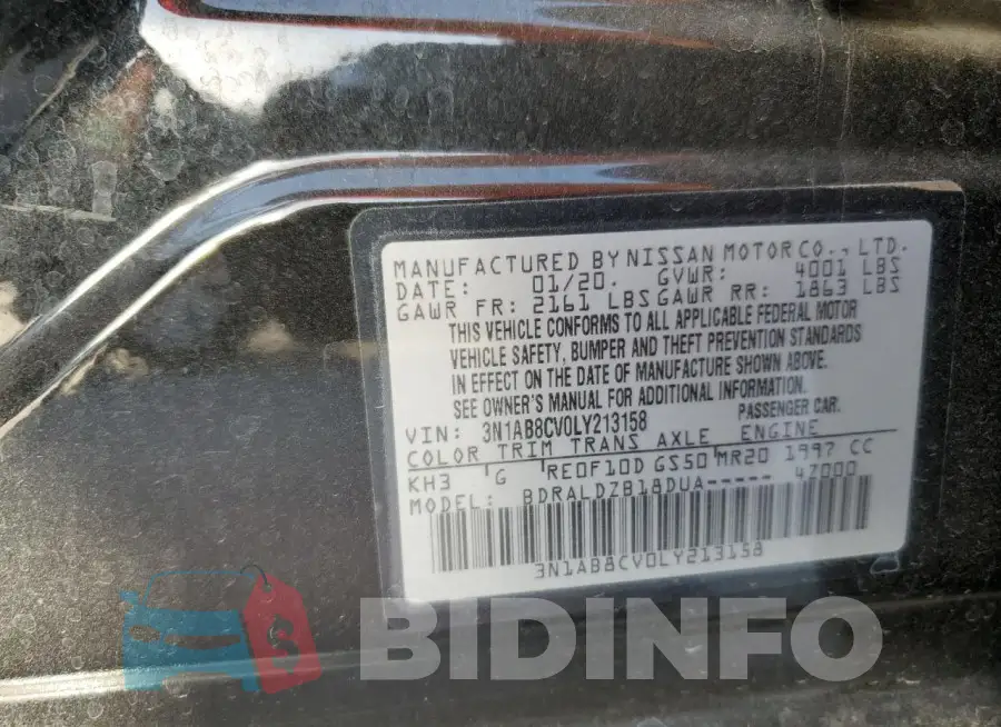 3N1AB8CV0LY213158 Photo# 12