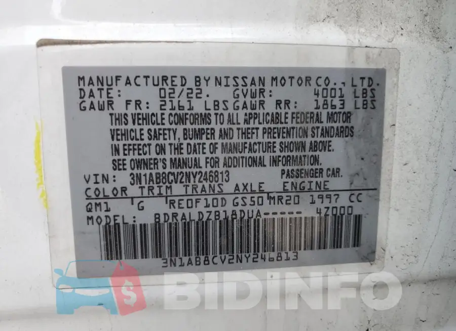 3N1AB8CV2NY246813 Photo# 12