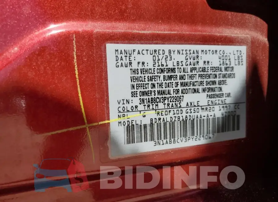 3N1AB8CV3PY229067 Photo# 13