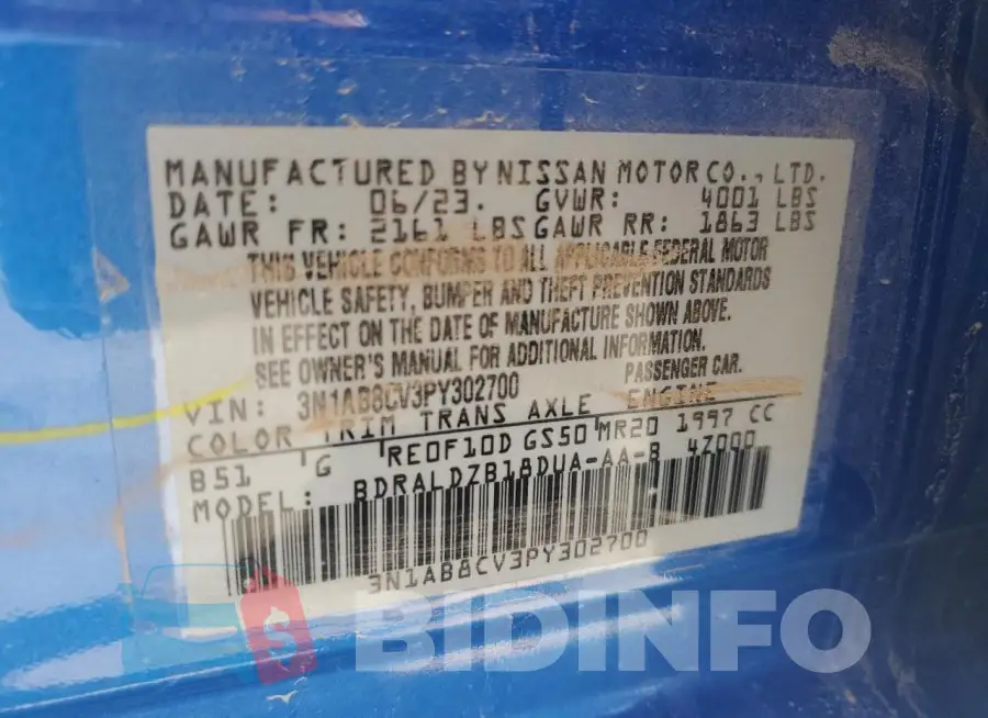 3N1AB8CV3PY302700 Photo# 12