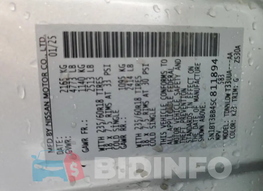 5N1BT3BB4SC811894 Photo# 14