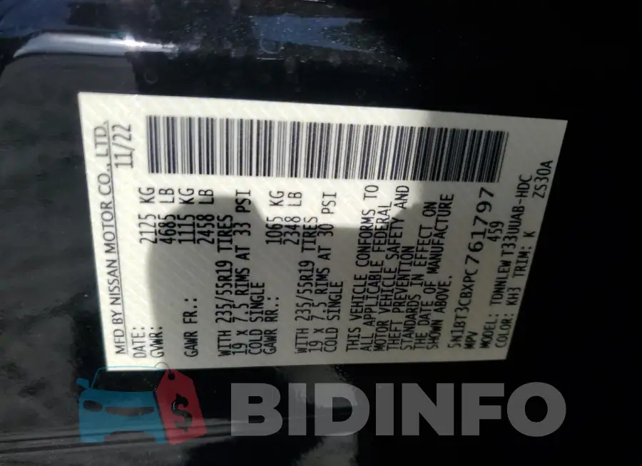 5N1BT3CBXPC761797 Photo# 13