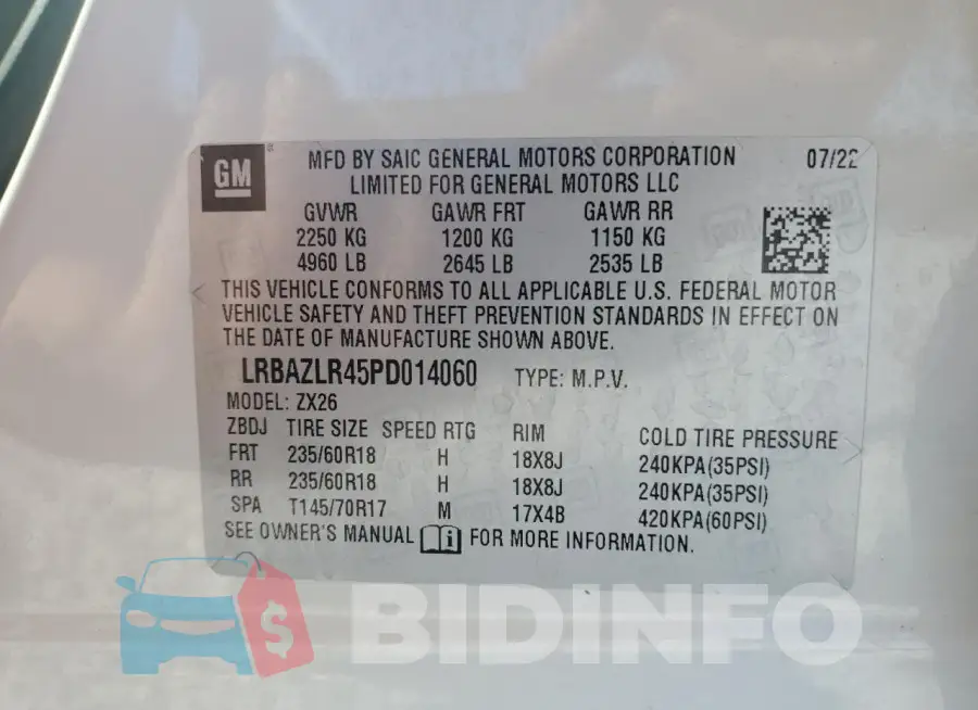 LRBAZLR45PD014060 Photo# 13