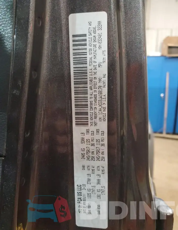 1C4HJXDG9JW168170 Photo# 13