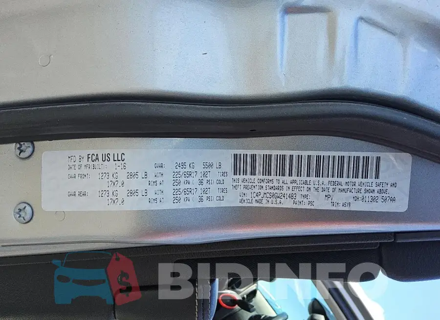 1C4PJMCS0GW241483 Photo# 12