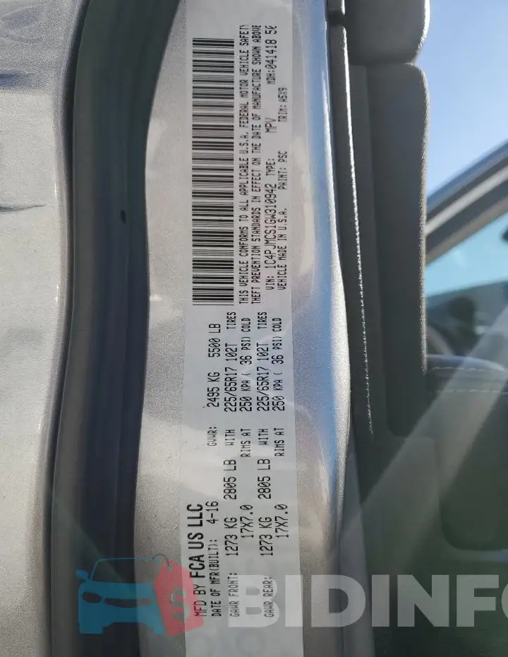 1C4PJMCS1GW310942 Photo# 14