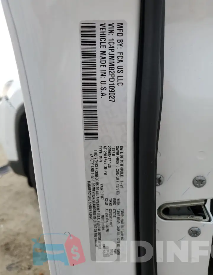 1C4PJMMB2PD109027 Photo# 13