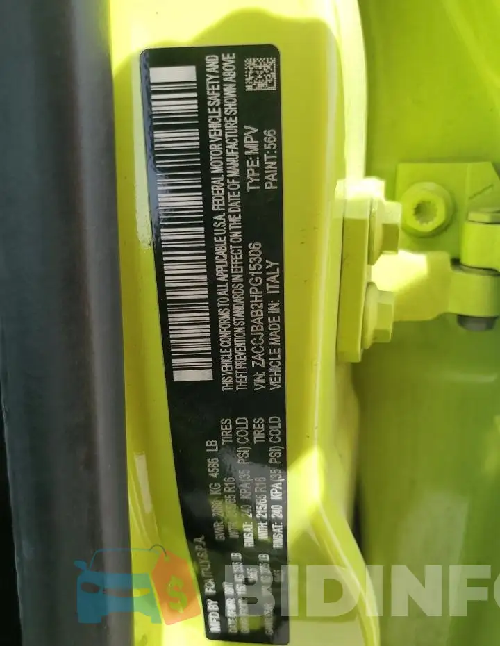 ZACCJBAB2HPG15306 Photo# 13