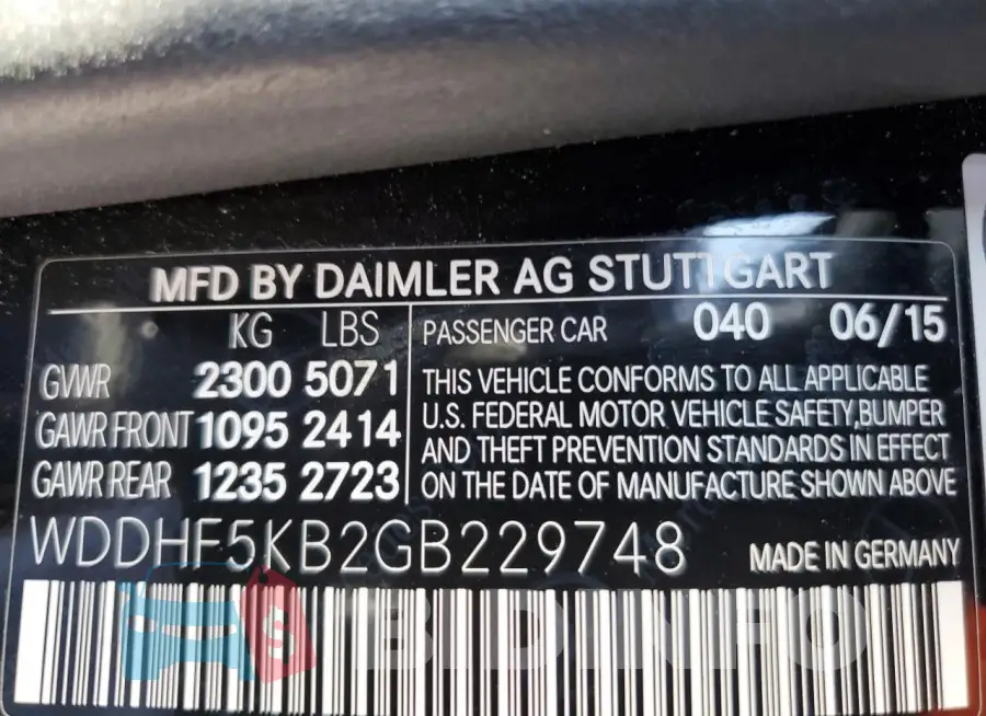 WDDHF5KB2GB229748 Photo# 12