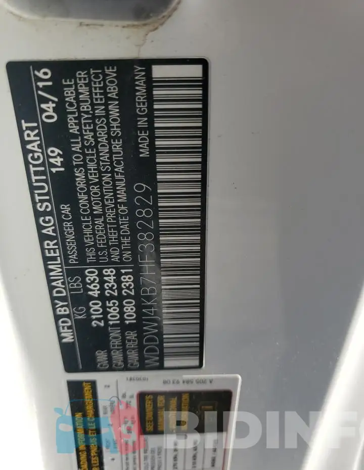 WDDWJ4KB7HF382829 Photo# 13