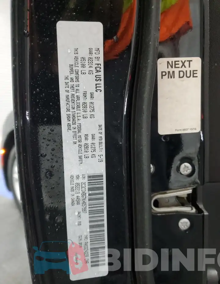 2C3CDXBG7KH657997 Photo# 12