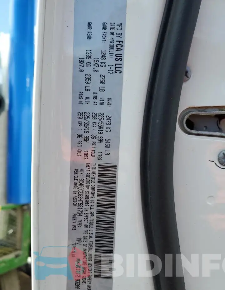 3C4PDCEG9HT581734 Photo# 13