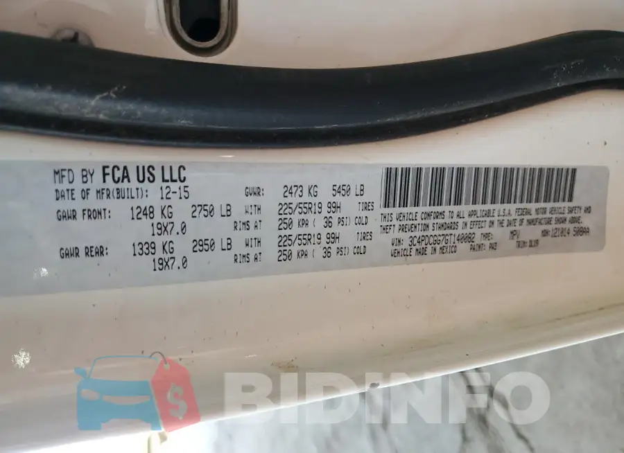 3C4PDCGG7GT140082 Photo# 13