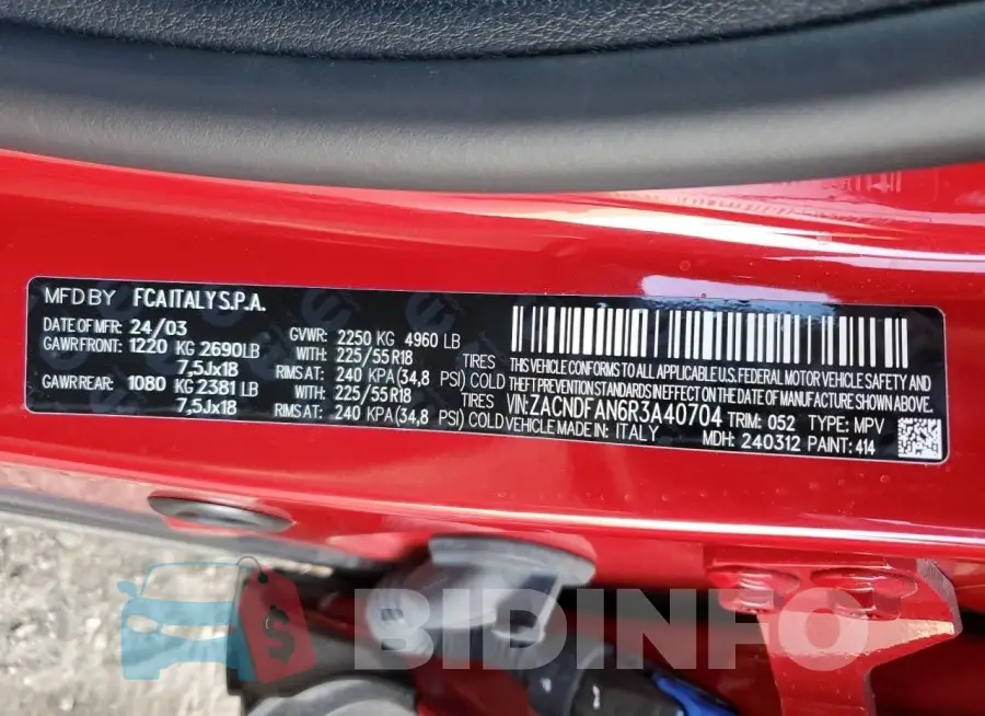 ZACNDFAN6R3A40704 Photo# 13