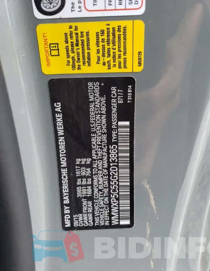 WMWXP5C55G2D13865 Photo# 12