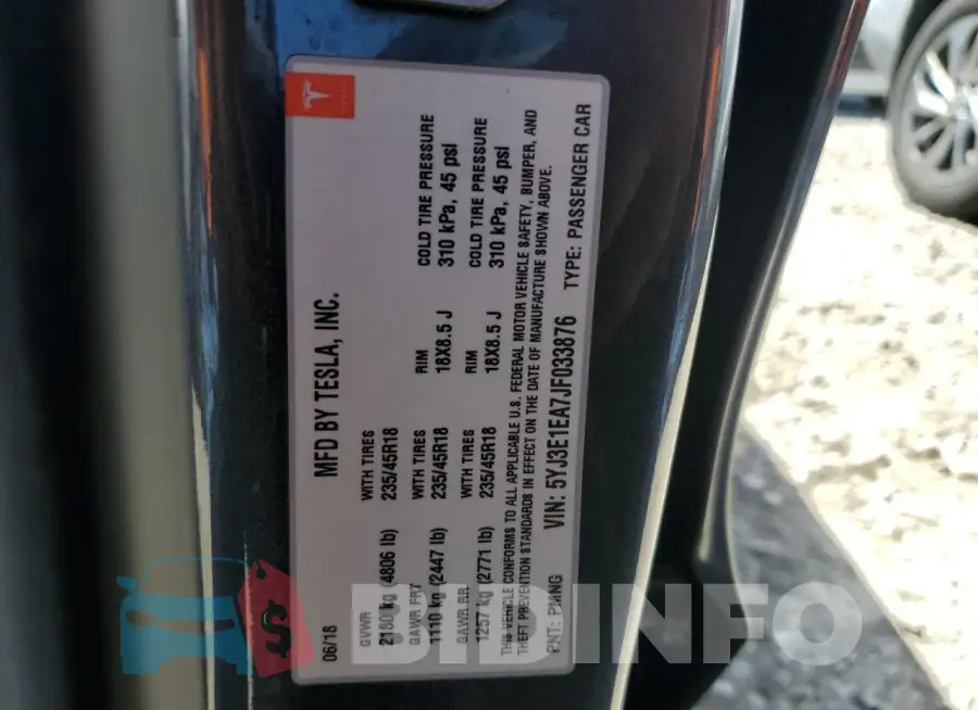 5YJ3E1EA7JF033876 Photo# 12