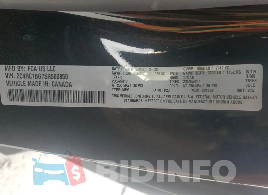 2C4RC1BG7SR560850 Photo# 13