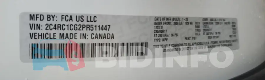 2C4RC1CG2PR511447 Photo# 13