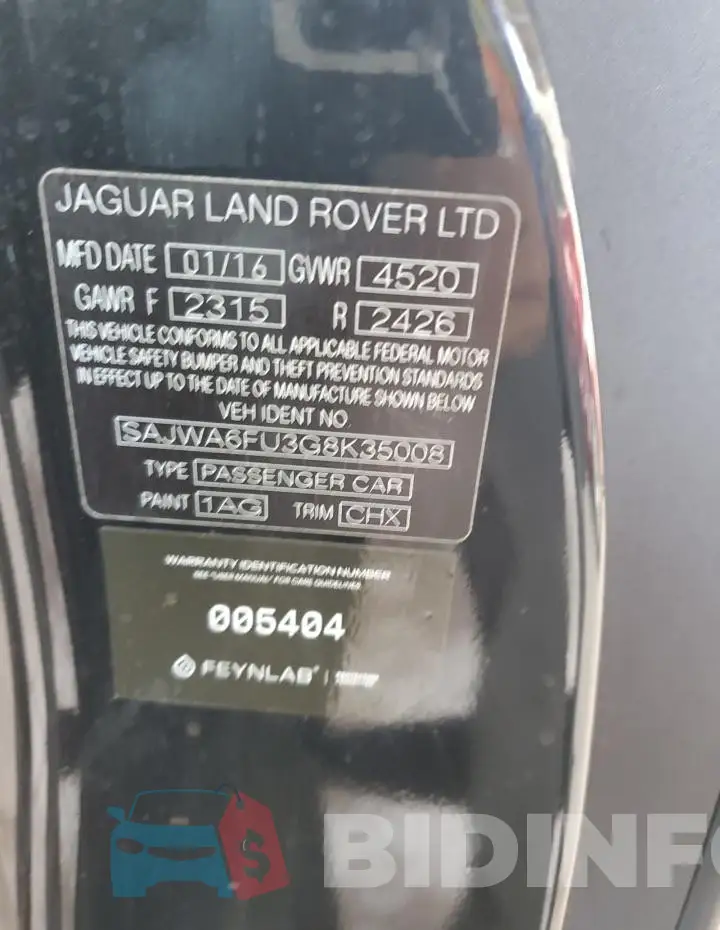 SAJWA6FU3G8K35008 Photo# 12