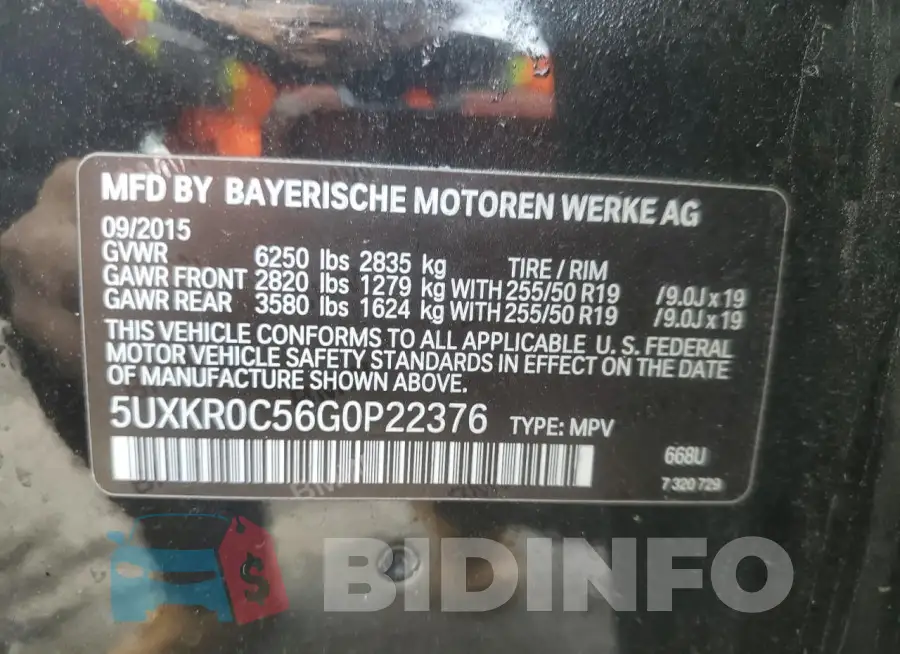 5UXKR0C56G0P22376 Photo# 13