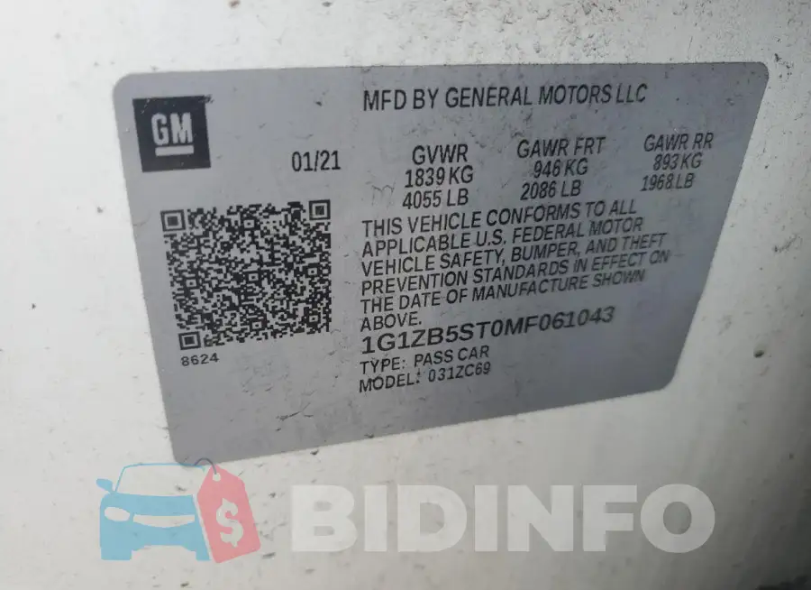 1G1ZB5ST0MF061043 Photo# 12