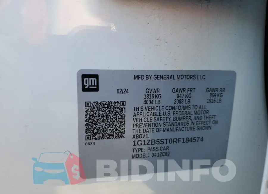 1G1ZB5ST0RF184574 Photo# 12