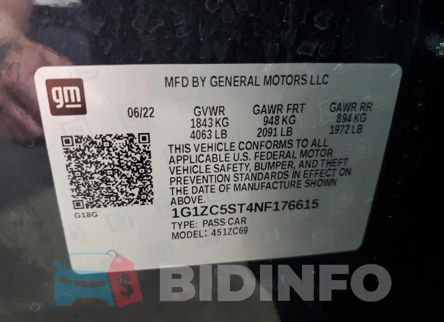 1G1ZC5ST4NF176615 Photo# 13