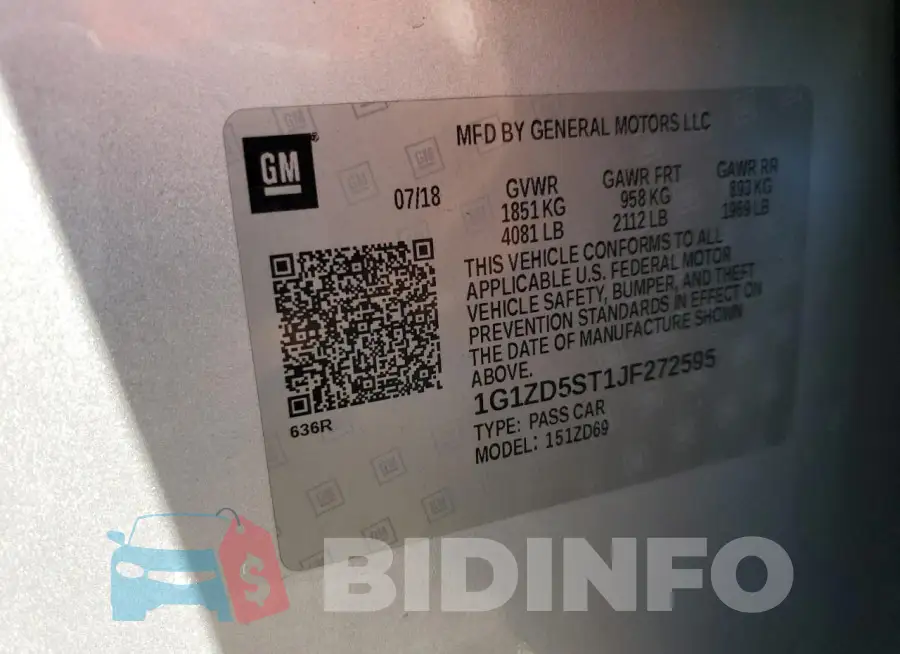 1G1ZD5ST1JF272595 Photo# 12
