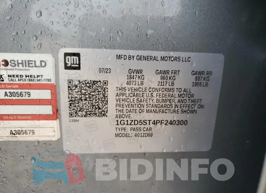 1G1ZD5ST4PF240300 Photo# 12