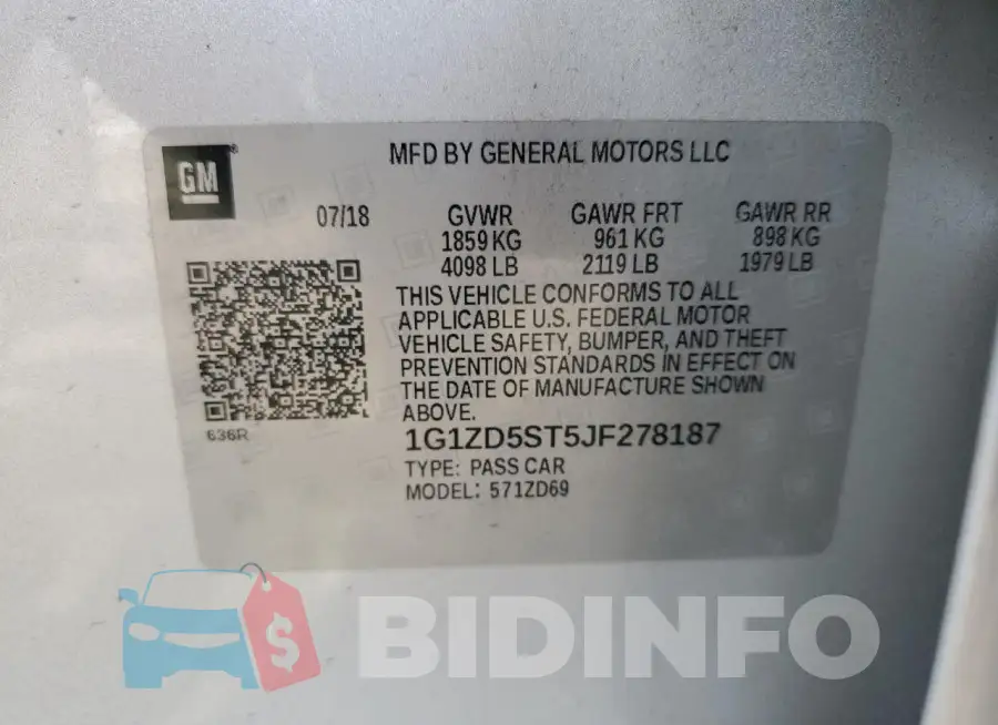 1G1ZD5ST5JF278187 Photo# 13