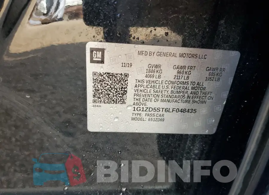 1G1ZD5ST6LF048435 Photo# 12