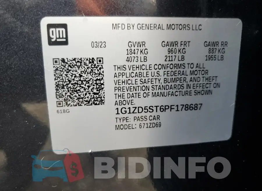 1G1ZD5ST6PF178687 Photo# 12