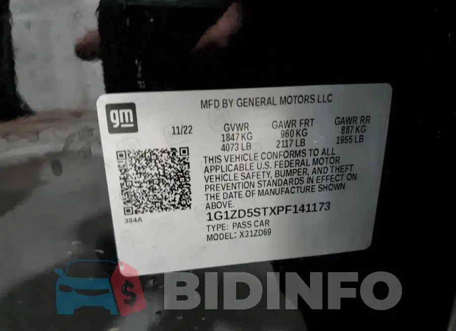 1G1ZD5STXPF141173 Photo# 13